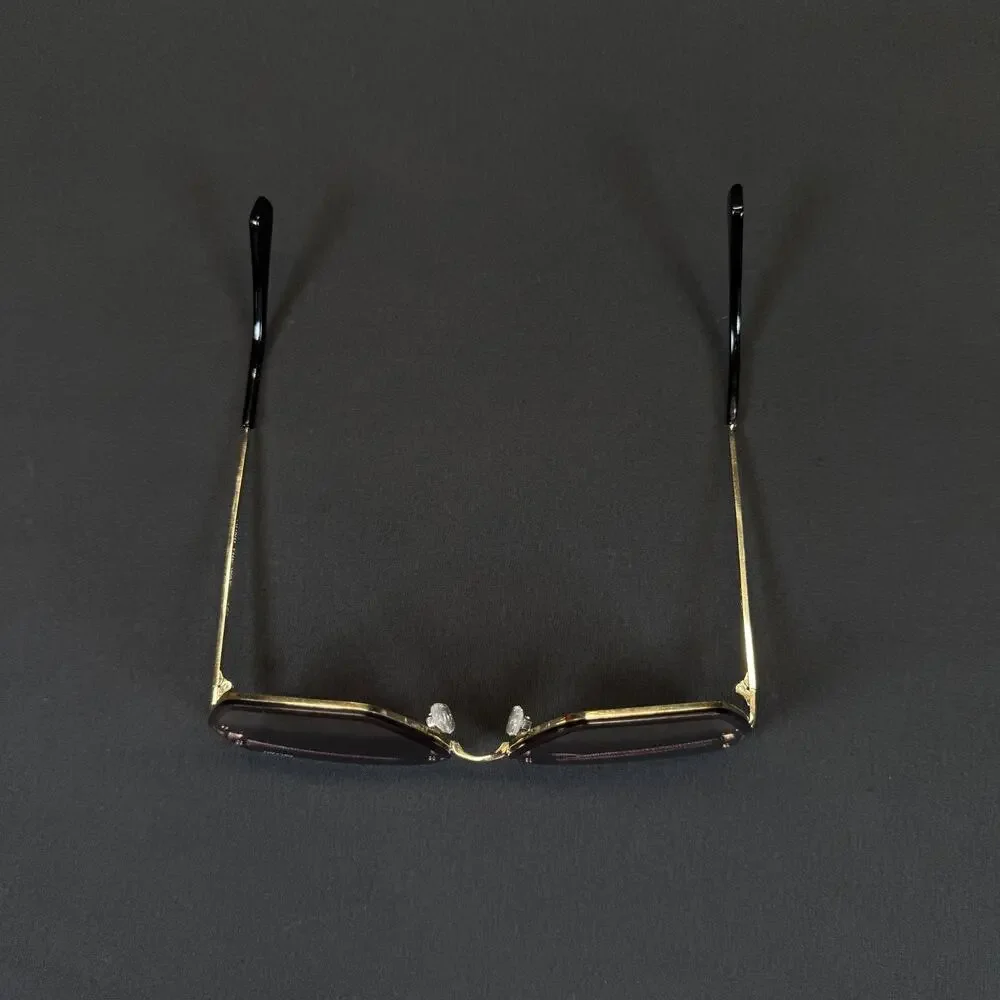 Quay Australia Around The Way 125 Gold Rimless Sunglasses Only Frame